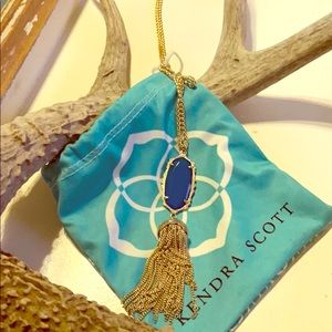 Kendra Scott long blue necklace